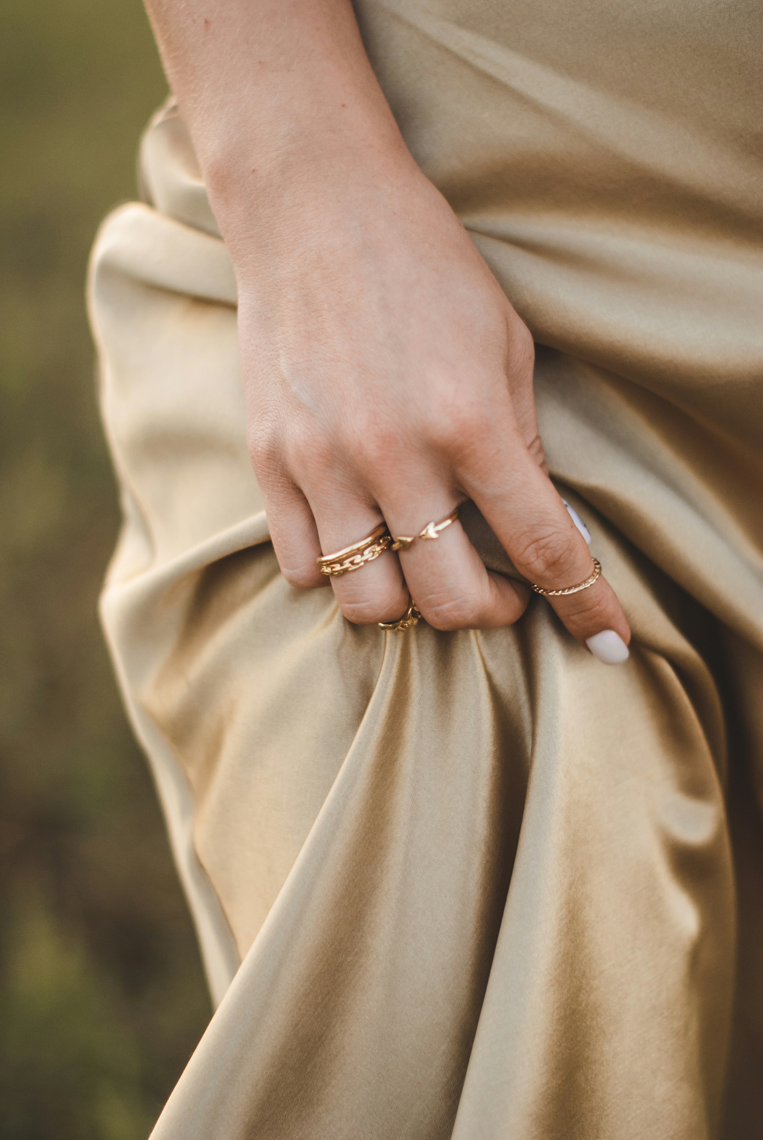 Beaded Gold Anklet
